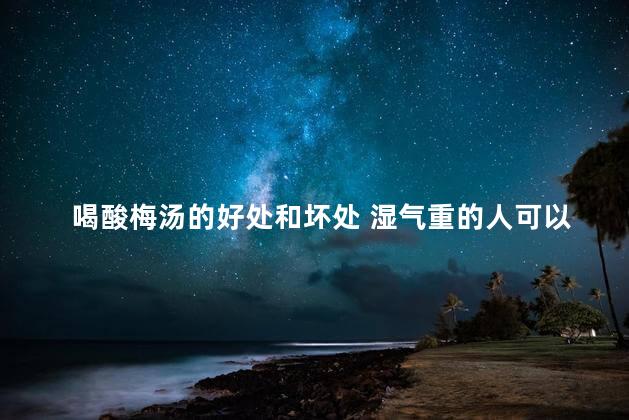 喝酸梅汤的好处和坏处 湿气重的人可以喝酸梅汤吗